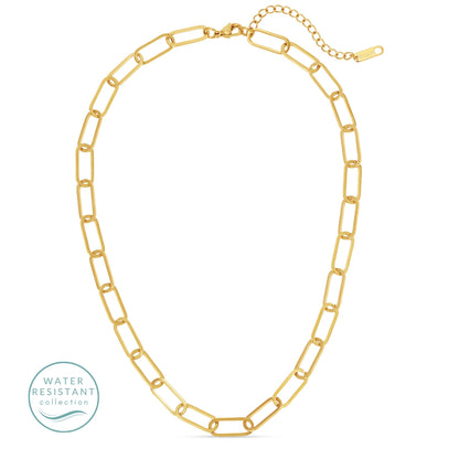 Paperclip Necklace, Water Resistant