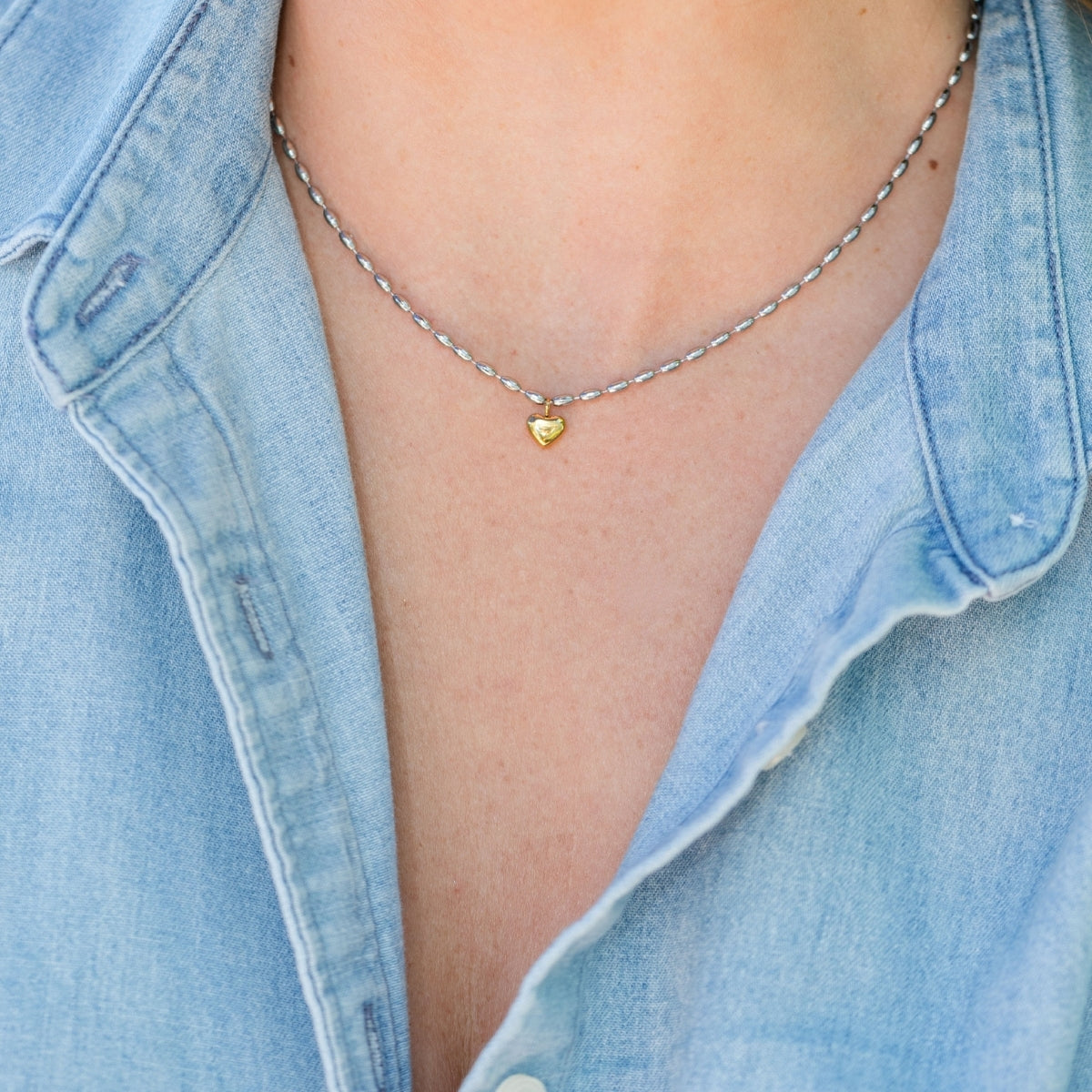 Petite Heart Water Resistant Necklace