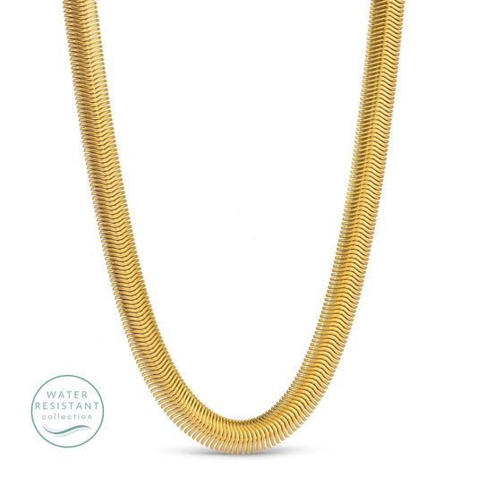 Wide Flex Snake Chain,  Water Resistant
