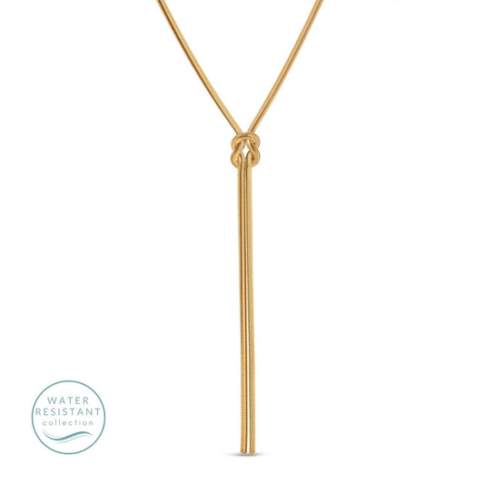 Lariat Flex Chain Necklace - Water Resistant