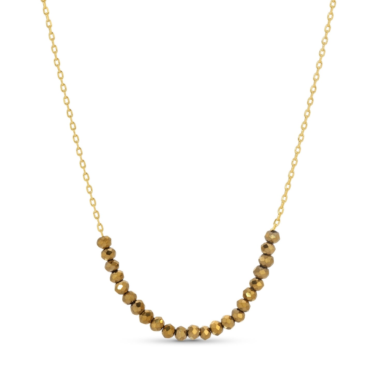 Delicate Crystal Accented Necklace