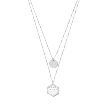 Double Layer Honeycomb Necklace
