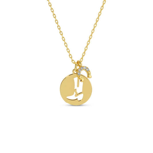 Boot & Horseshoe Necklace