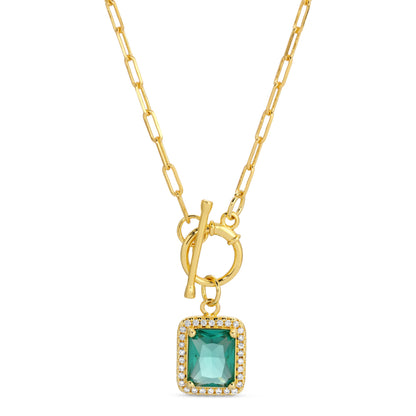 Elegant Pendant Toggle Necklace