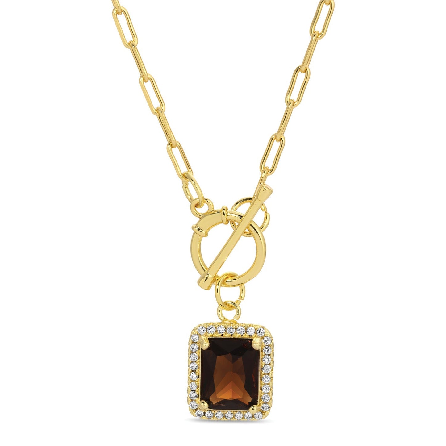 Elegant Pendant Toggle Necklace