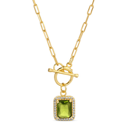 Elegant Pendant Toggle Necklace