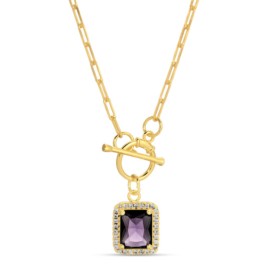 Elegant Pendant Toggle Necklace
