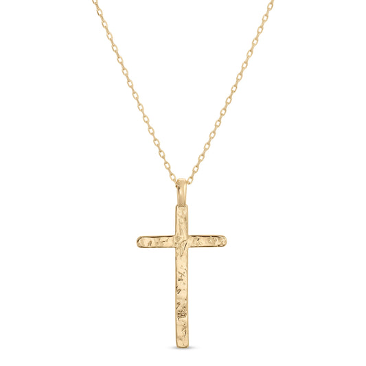 Gilded Cross Pendant Necklace
