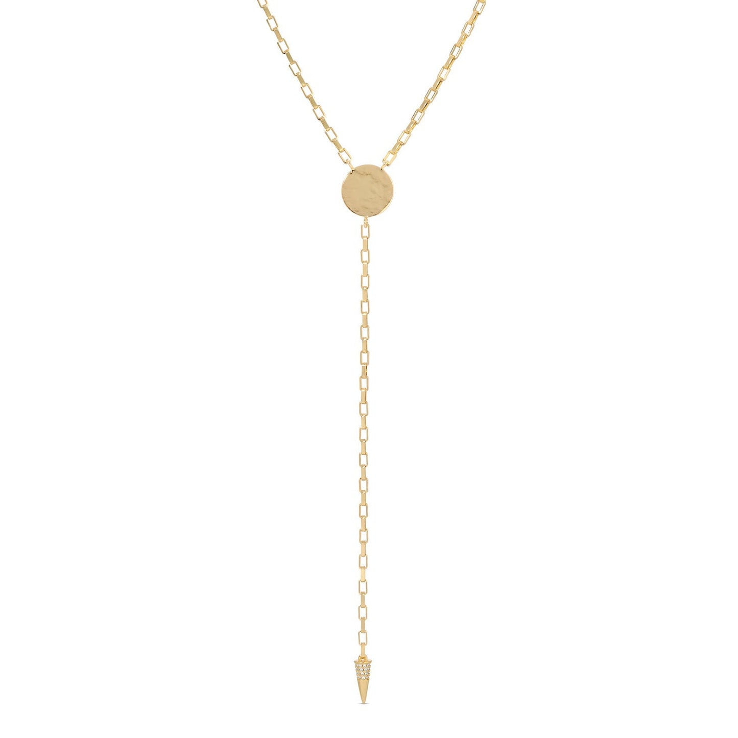 Long Gilded Y Necklace