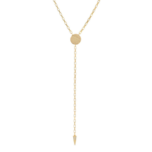 Long Gilded Y Necklace