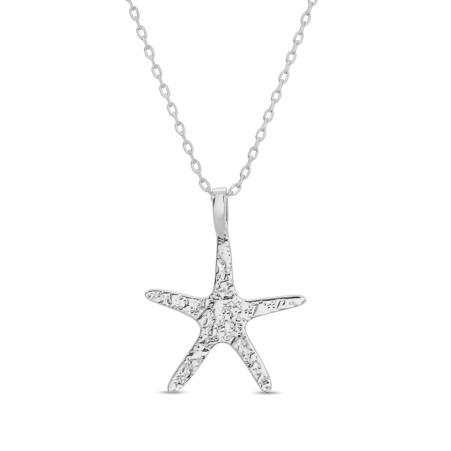 Gilded Starfish Pendant Necklace