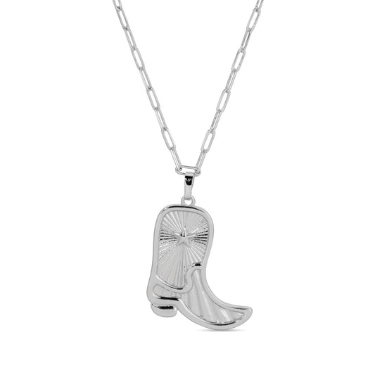 Feeling Country, Cowgirl Boot Pendant Necklace
