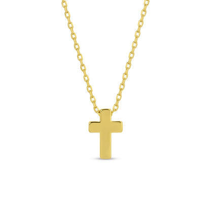 Small Simple Cross Necklace