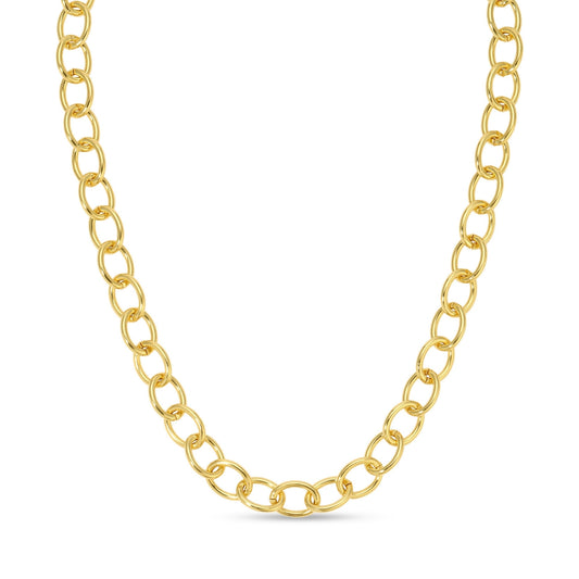 Oval Statement Link Chain Necklace