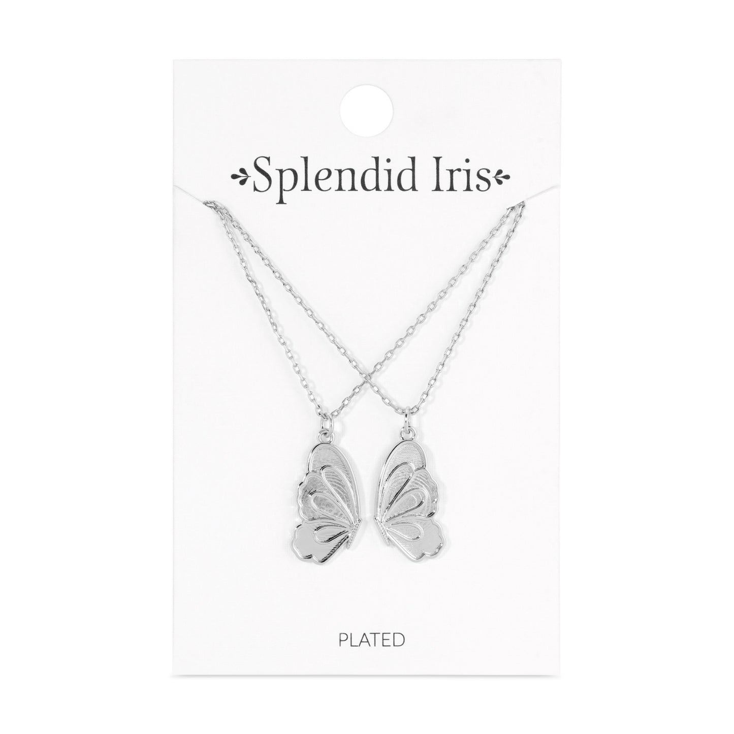 Be Connected - Pair of Butterfly Halves Friendship Necklaces
