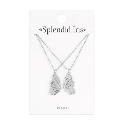 Be Connected - Pair of Butterfly Halves Friendship Necklaces