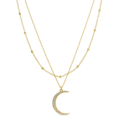 Layered Moon Necklace