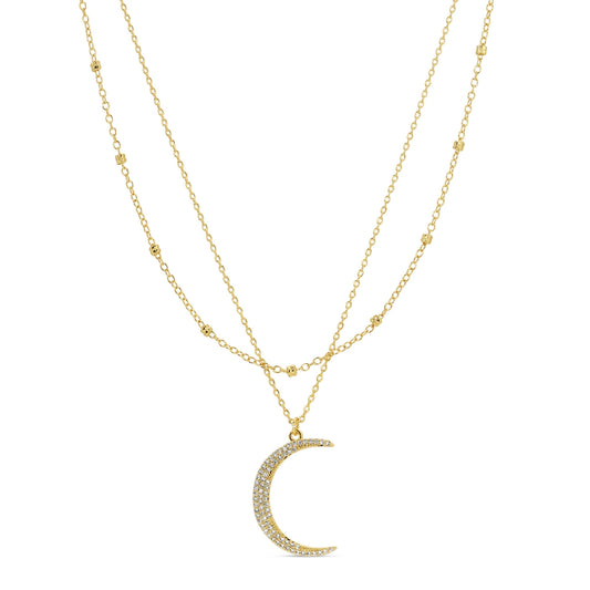 Layered Moon Necklace