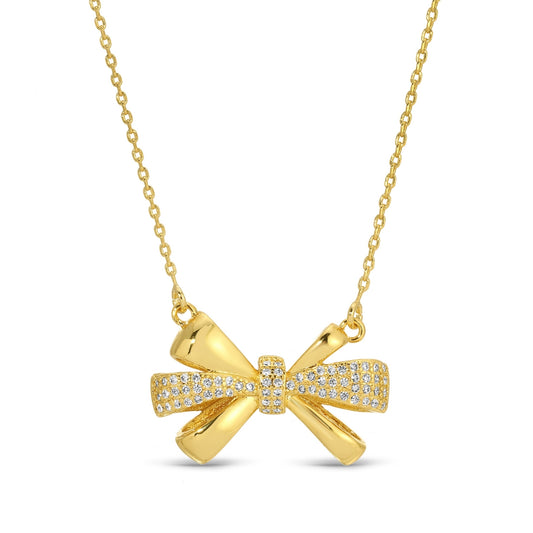 Bow Pendant Necklace