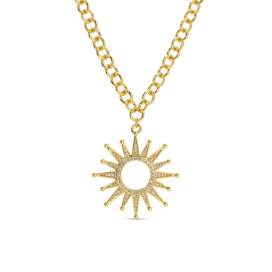 Be the Light, Sun Statement Necklace