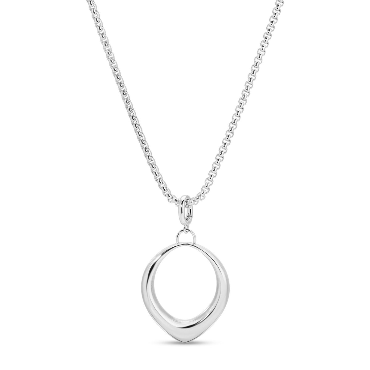 Long or Doubled Up Elongated Large Open Drop Necklace