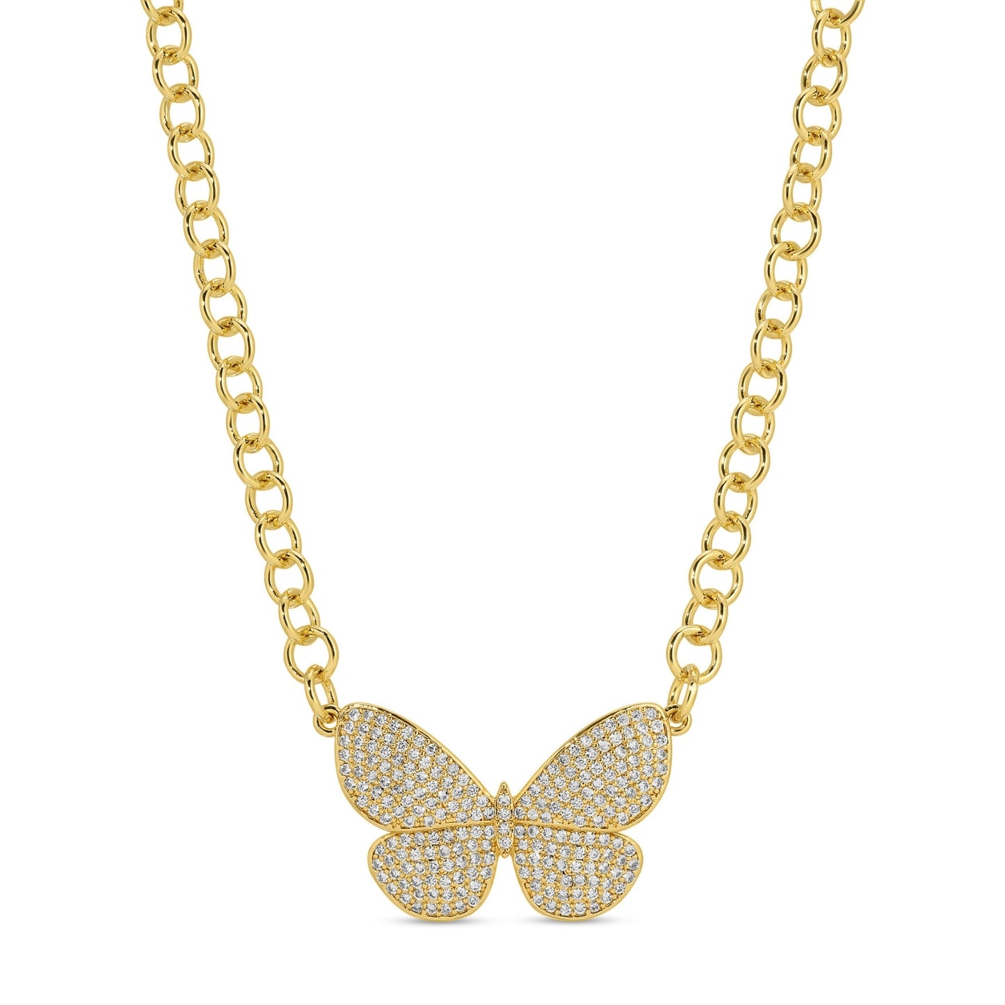 Flutter, Butterfly Statement Necklace