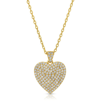 Pave Heart Pendant