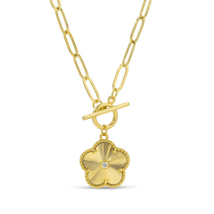 Flower Toggle Necklace