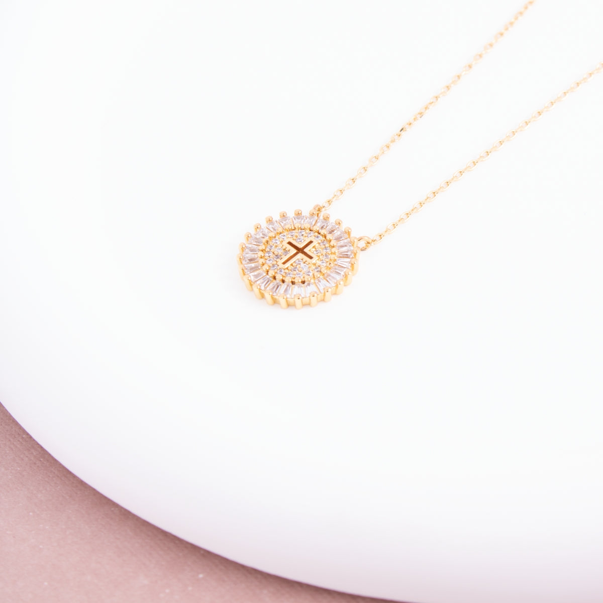 Shimmering Cross Necklace