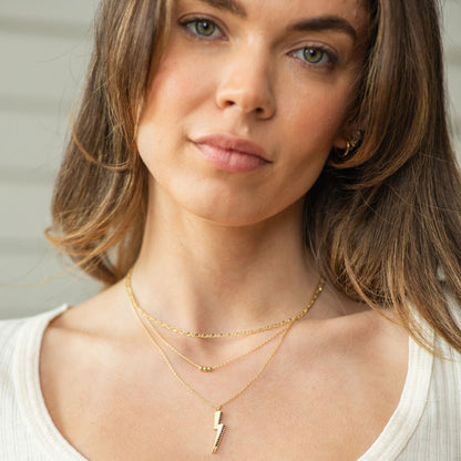 Layered Lighting Strike Necklace