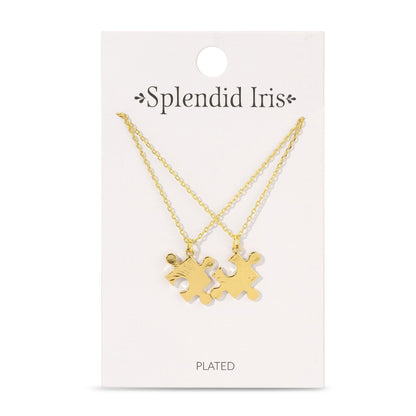 BFF Necklaces - Pair of Puzzle Pieces Necklaces