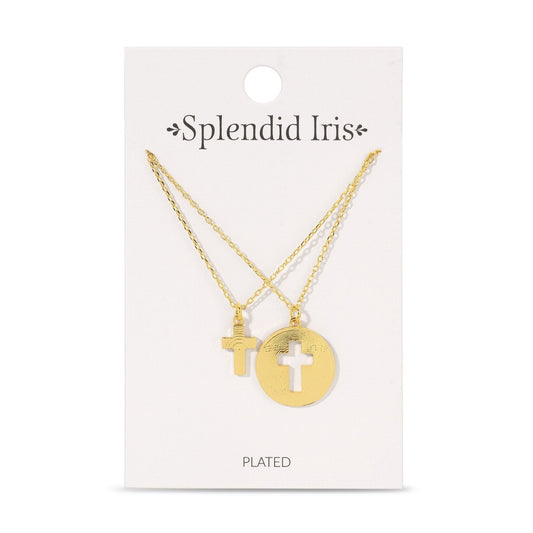 BFF Necklaces - Pair of Cross Necklaces