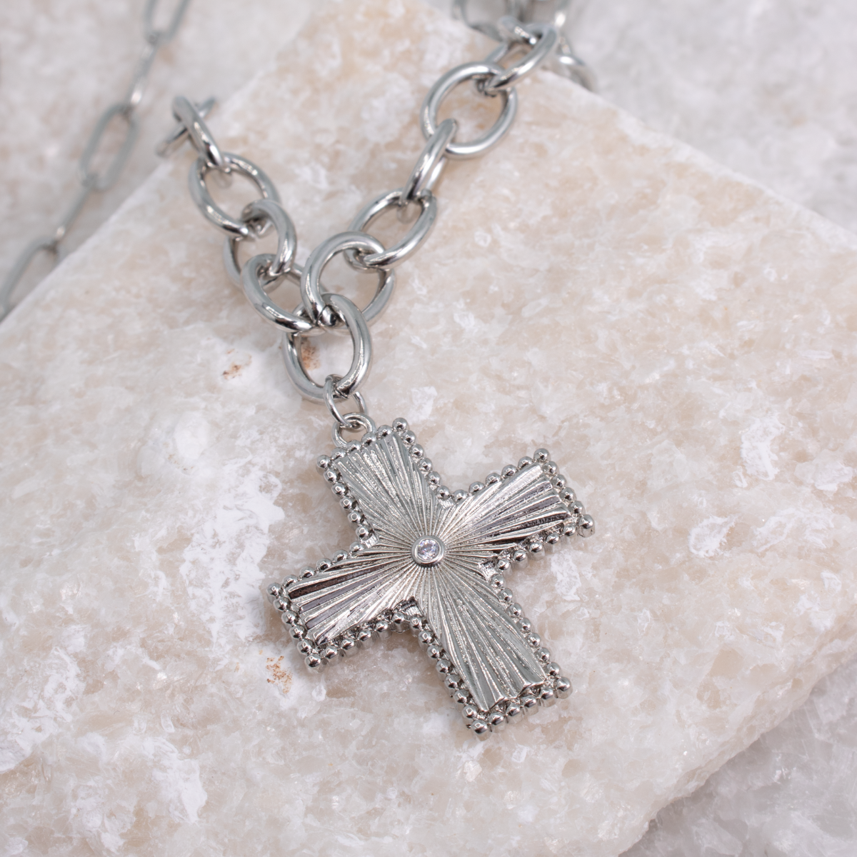 Cross Statement Necklace