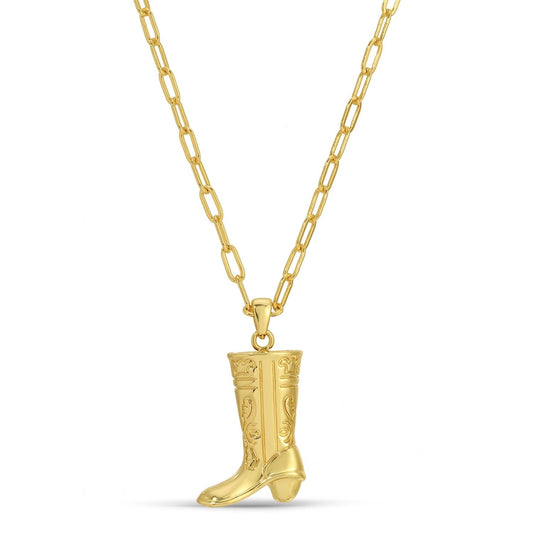 Cowgirl Boot Pendant