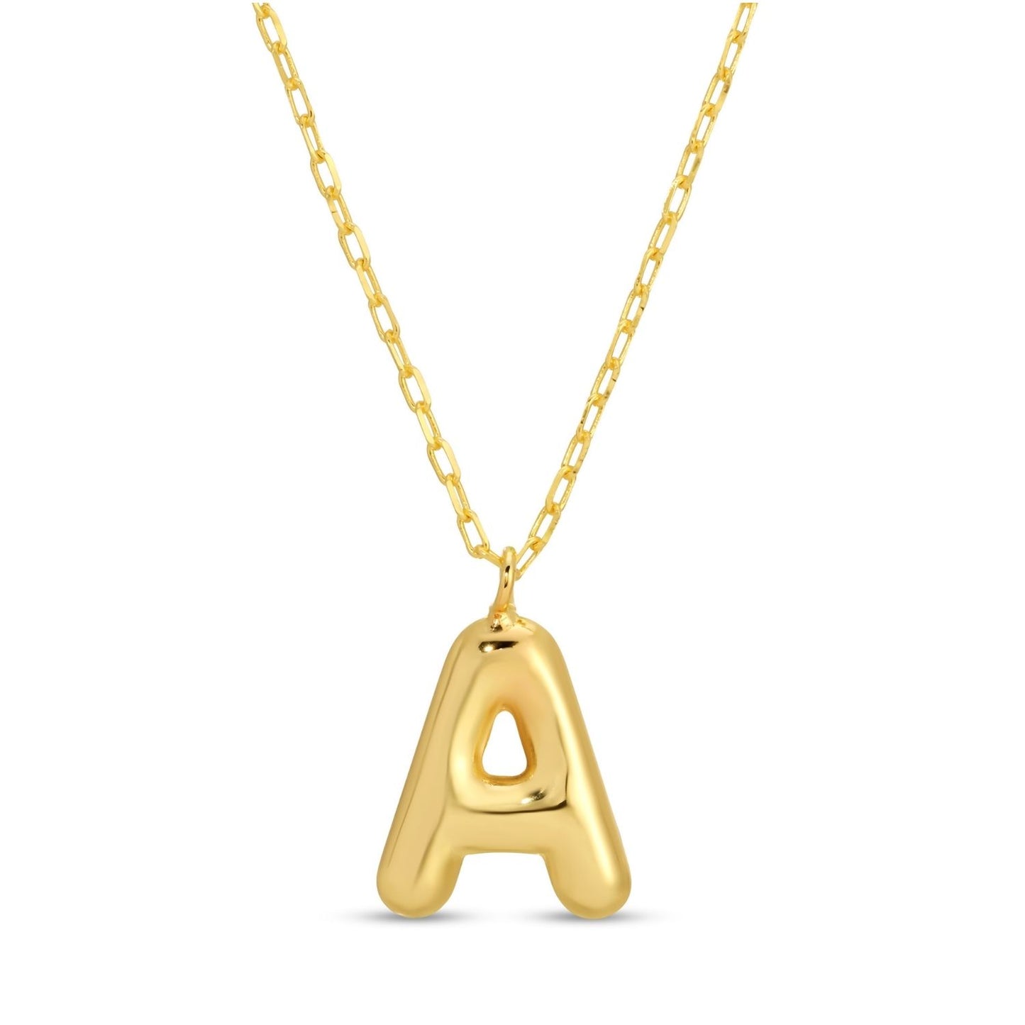 Large Balloon Initial Pendant