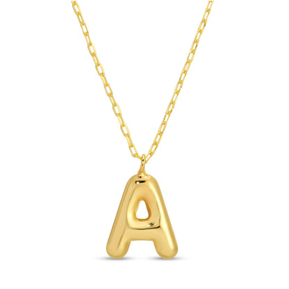 Large Balloon Initial Pendant
