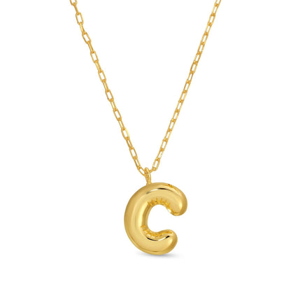 Large Balloon Initial Pendant