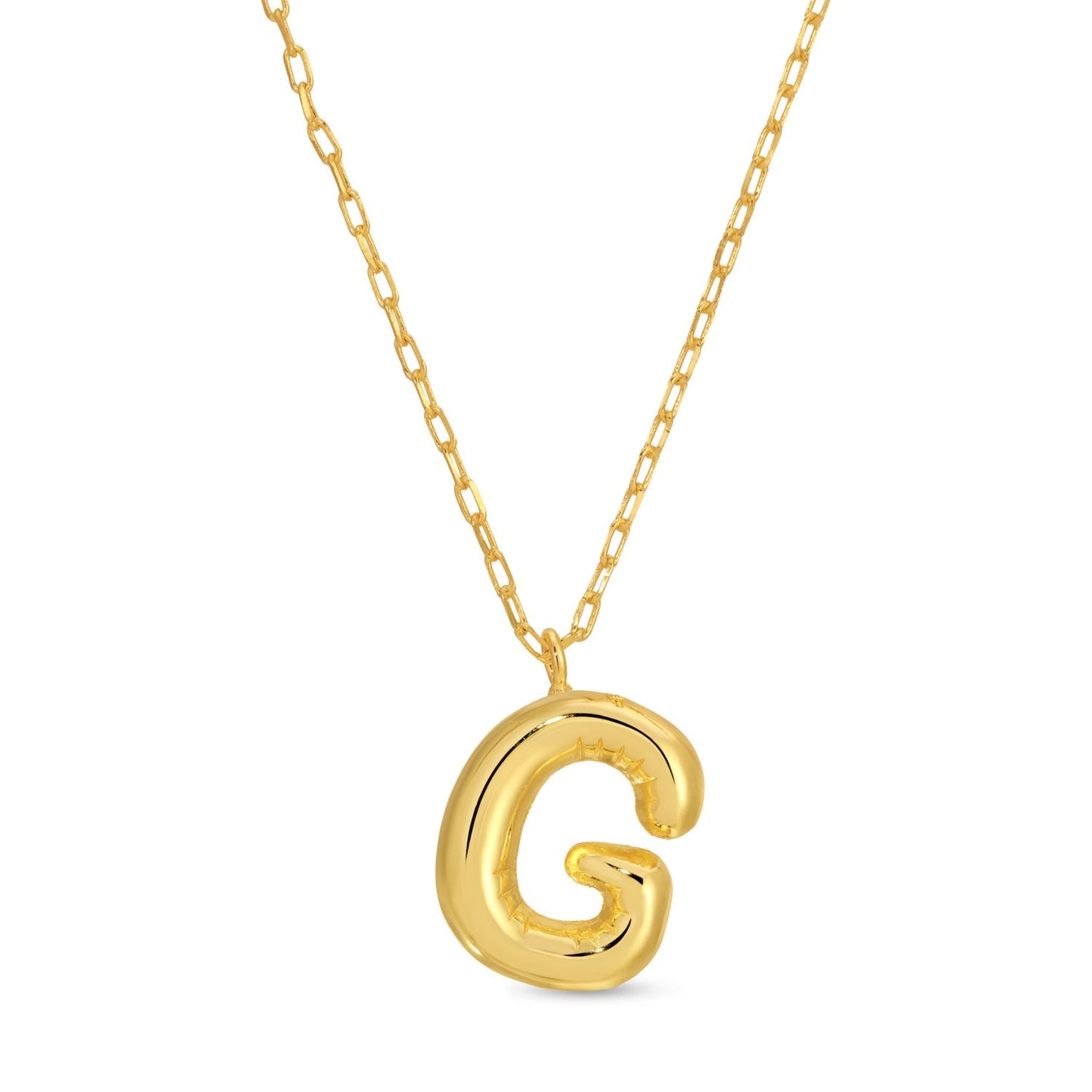 Large Balloon Initial Pendant
