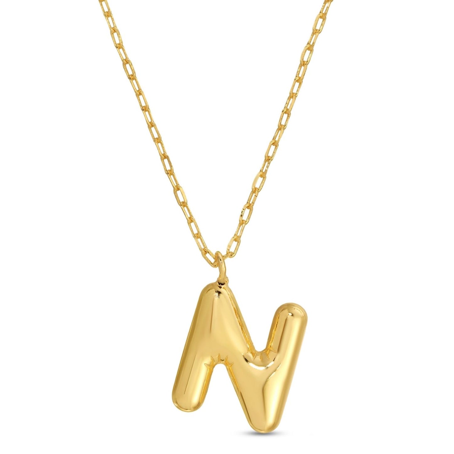 Large Balloon Initial Pendant