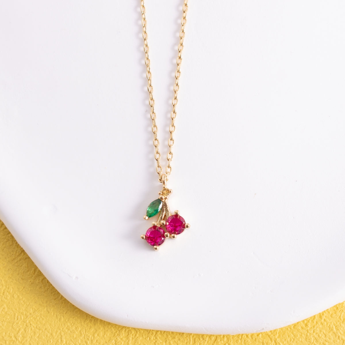 Delicate Cherry Necklace