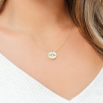 Shell Sundial Pendant Necklace