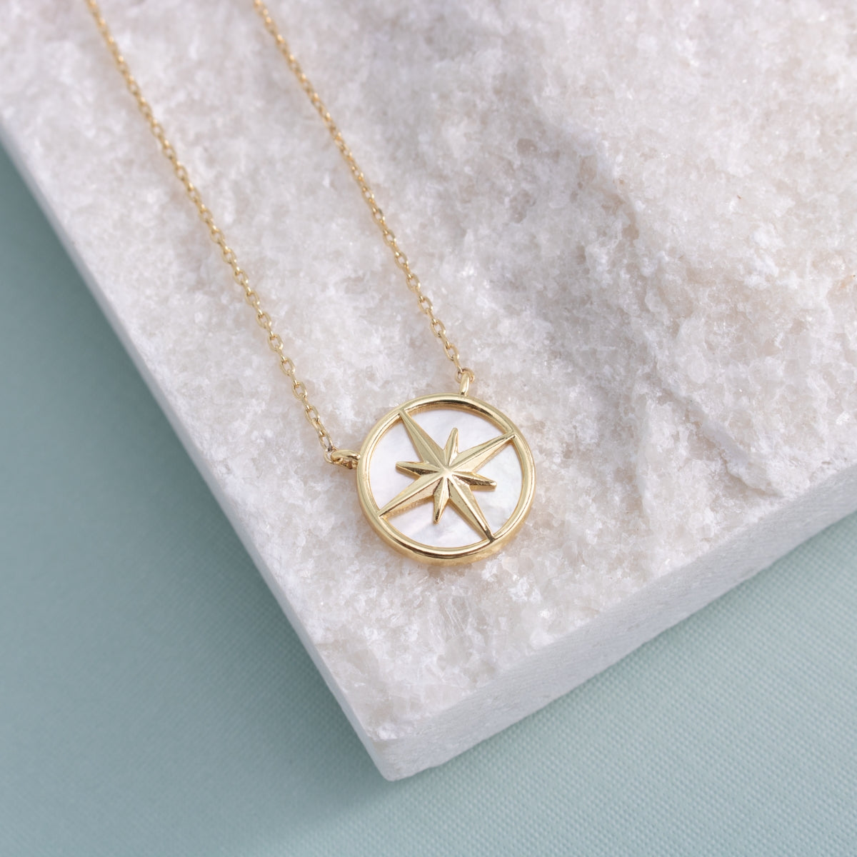 Shell Sundial Pendant Necklace