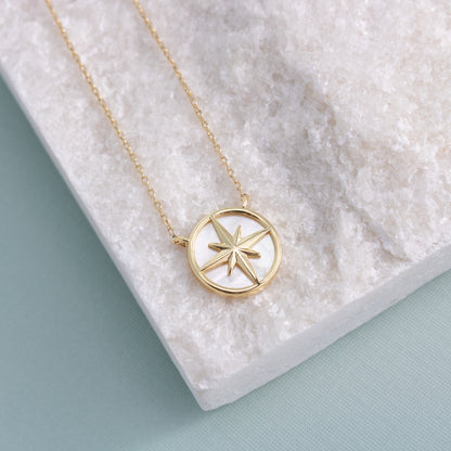 Shell Sundial Pendant Necklace
