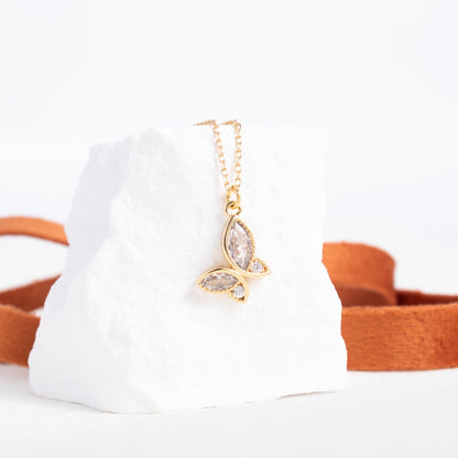 Fly Away with Me Butterfly Pendant Necklace