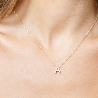 Set/32 Small Initial Pendants with Chain Running Through (2 of each letter)