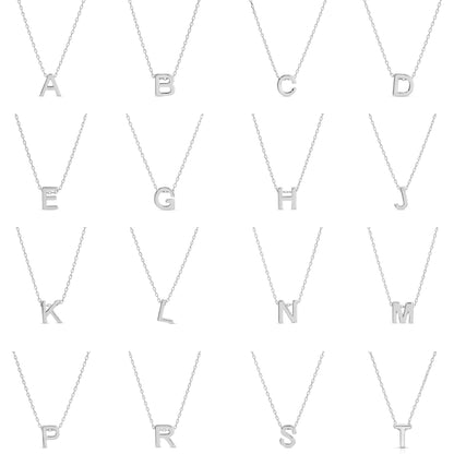 Set/32 Small Initial Pendants with Chain Running Through (2 of each letter)