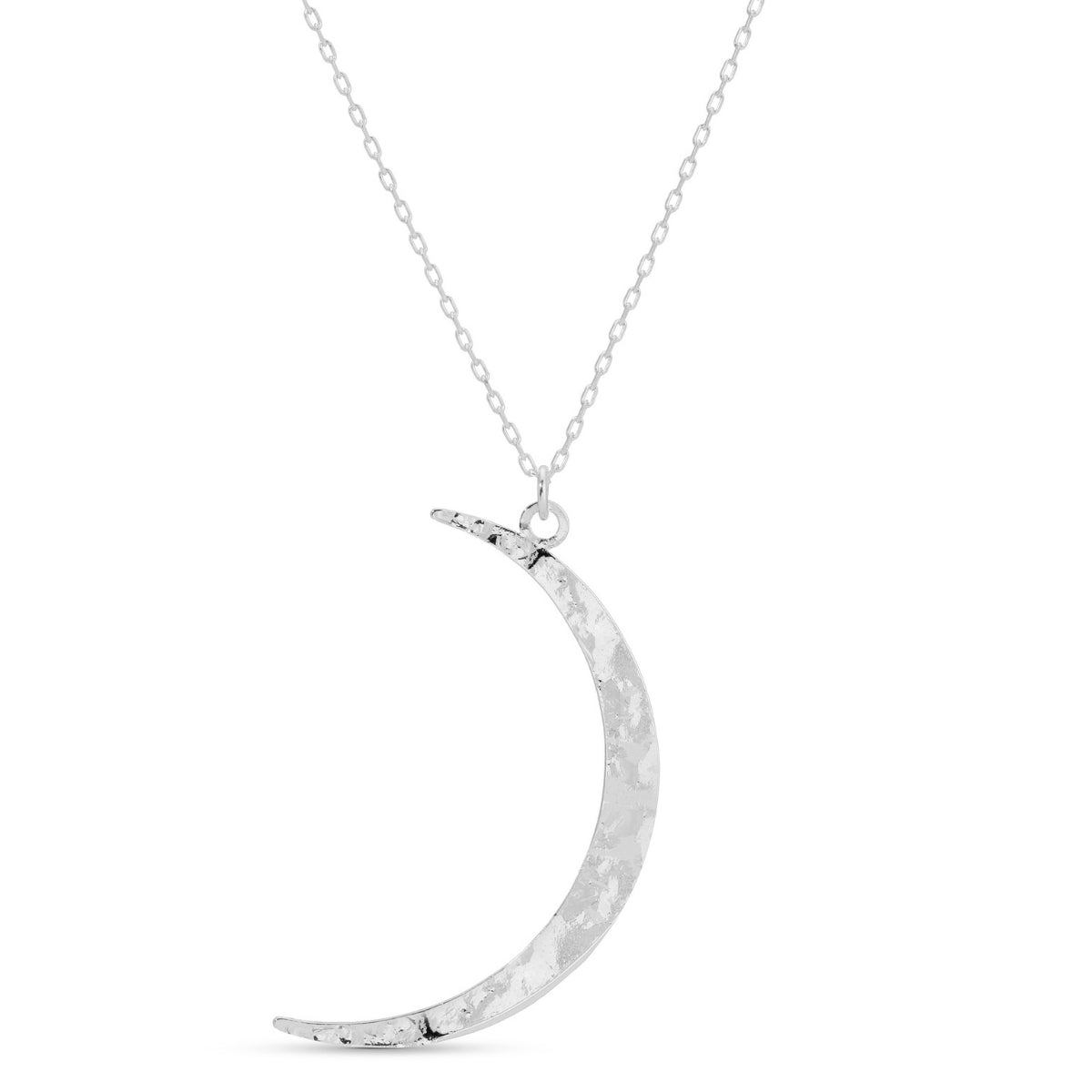 Gilded Moon Crescent Necklace