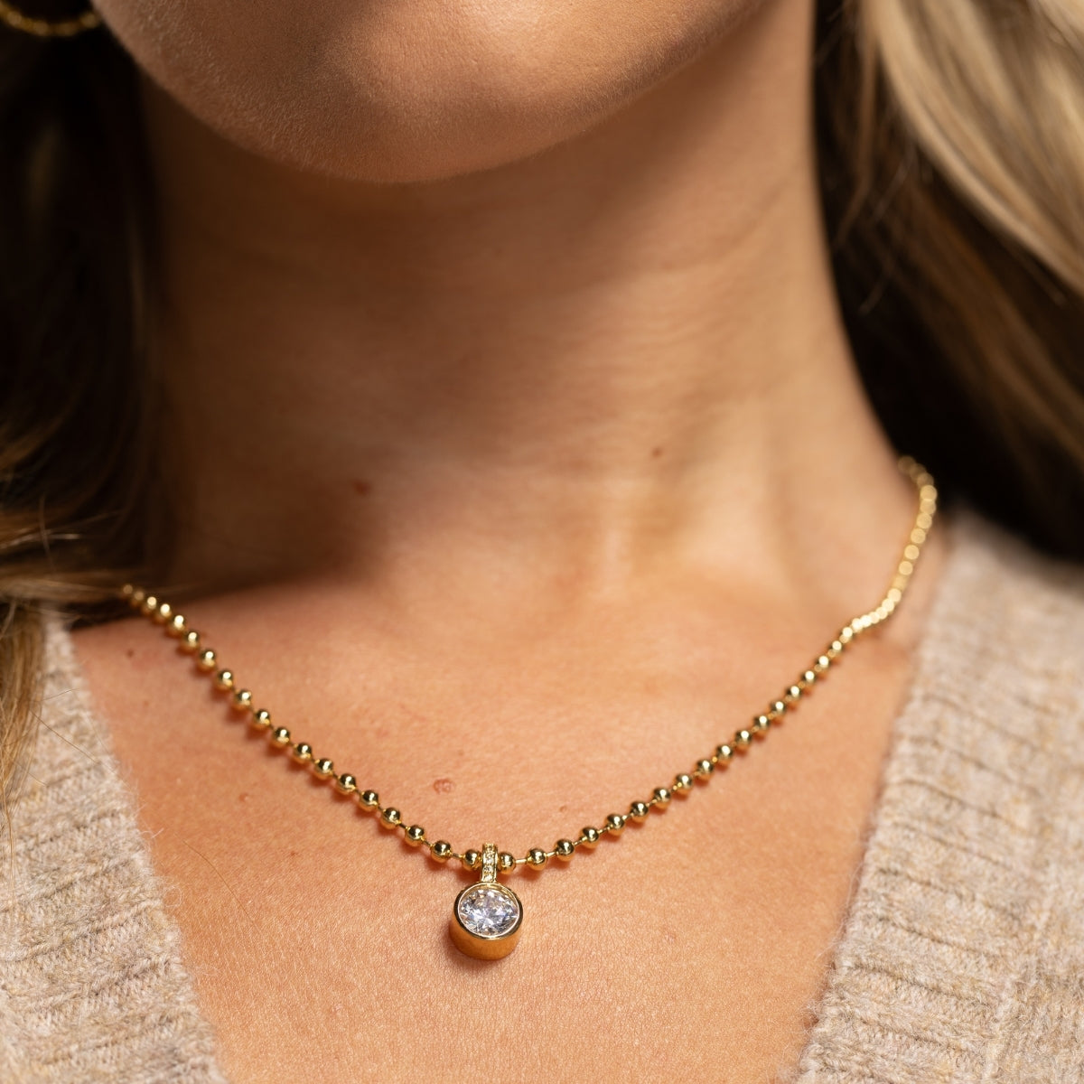 Bold in Style CZ Pendant Necklace