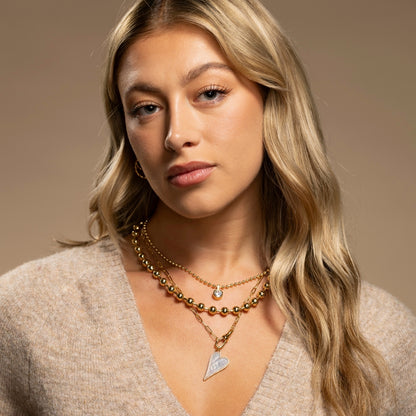 Bold in Style CZ Pendant Necklace