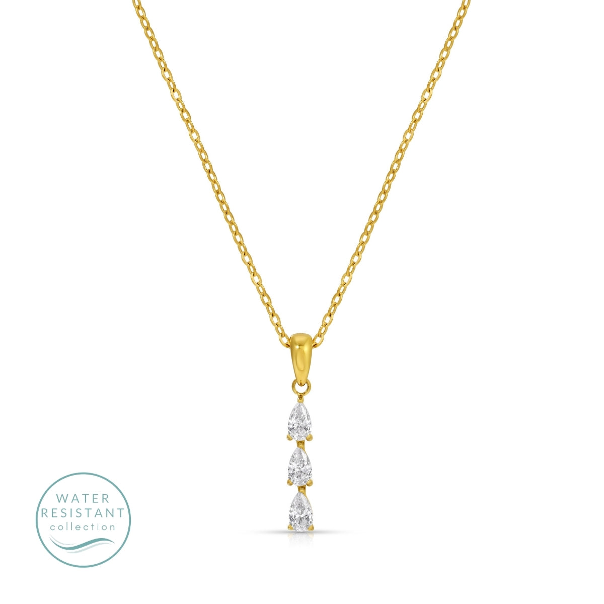 Delicate Glamour Necklace, Water-Resistant